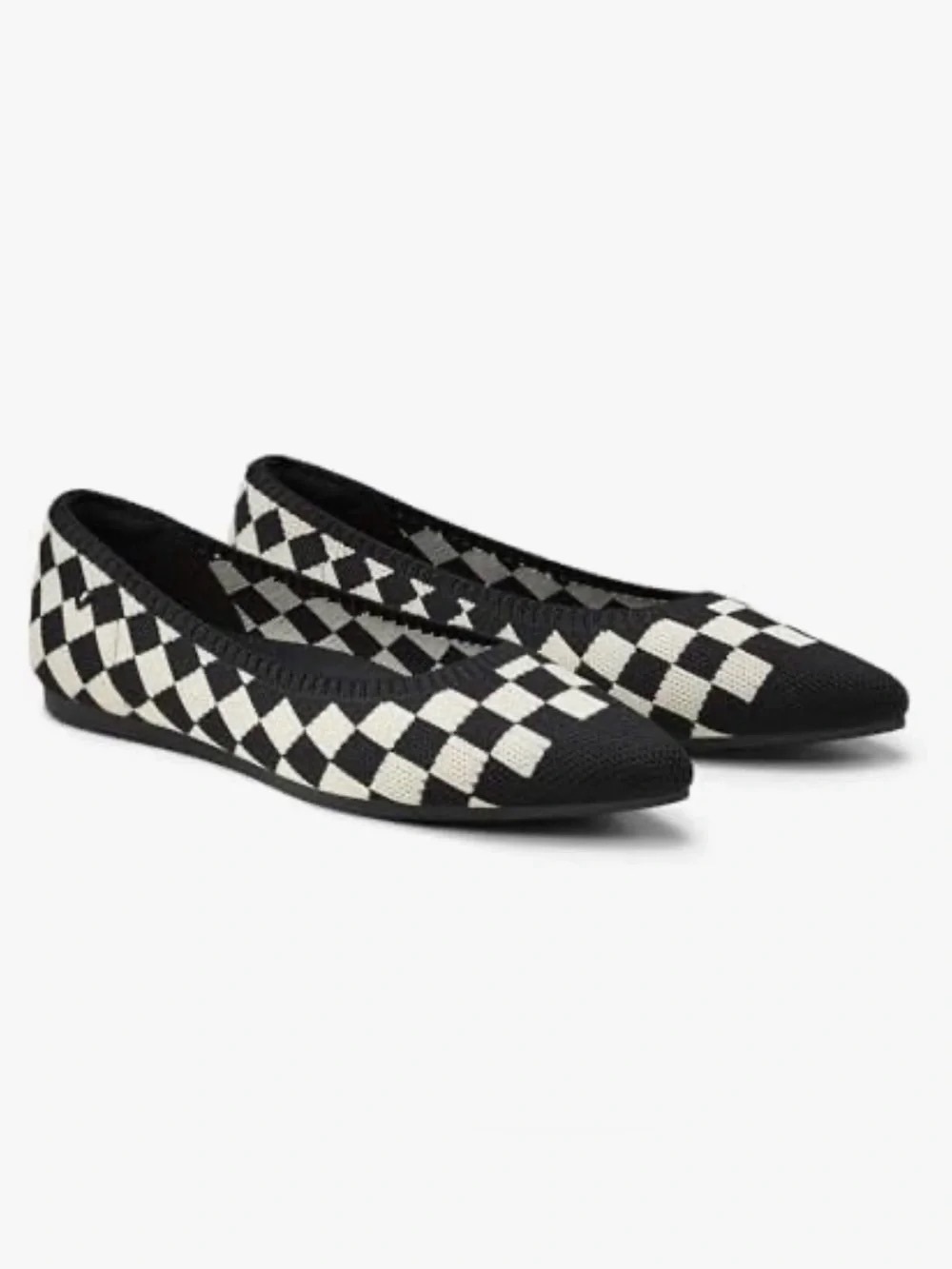 NEW Vivaia Aria Checker Knit Ballet Flats